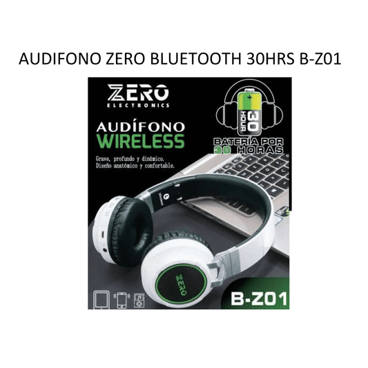 AUDIFONO ZERO BLUETOOTH 30HRS B-Z01